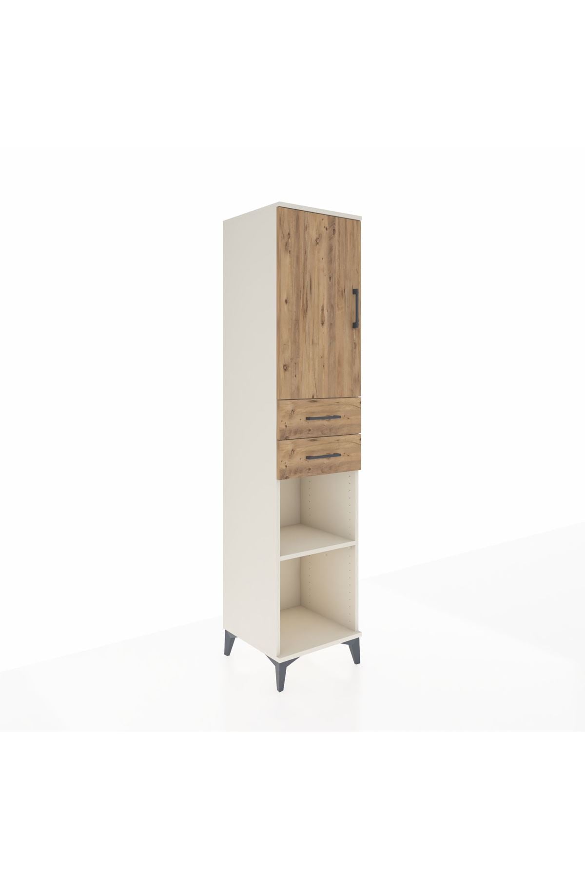 Hyperion Dolap 4 Raflı 2 Çekmeceli 44x44x195 Aytaşı-Çam