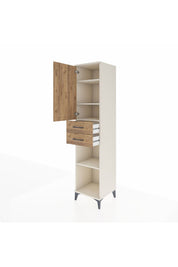 Hyperion Dolap 4 Raflı 2 Çekmeceli 44x44x195 Aytaşı-Çam