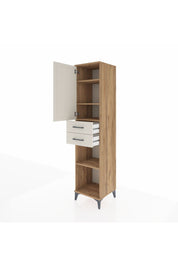 Hyperion Dolap 4 Raflı 2 Çekmeceli 44x44x195 Çam-Aytaşı