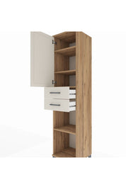 Hyperion Dolap 4 Raflı 2 Çekmeceli 44x44x195 Çam-Aytaşı