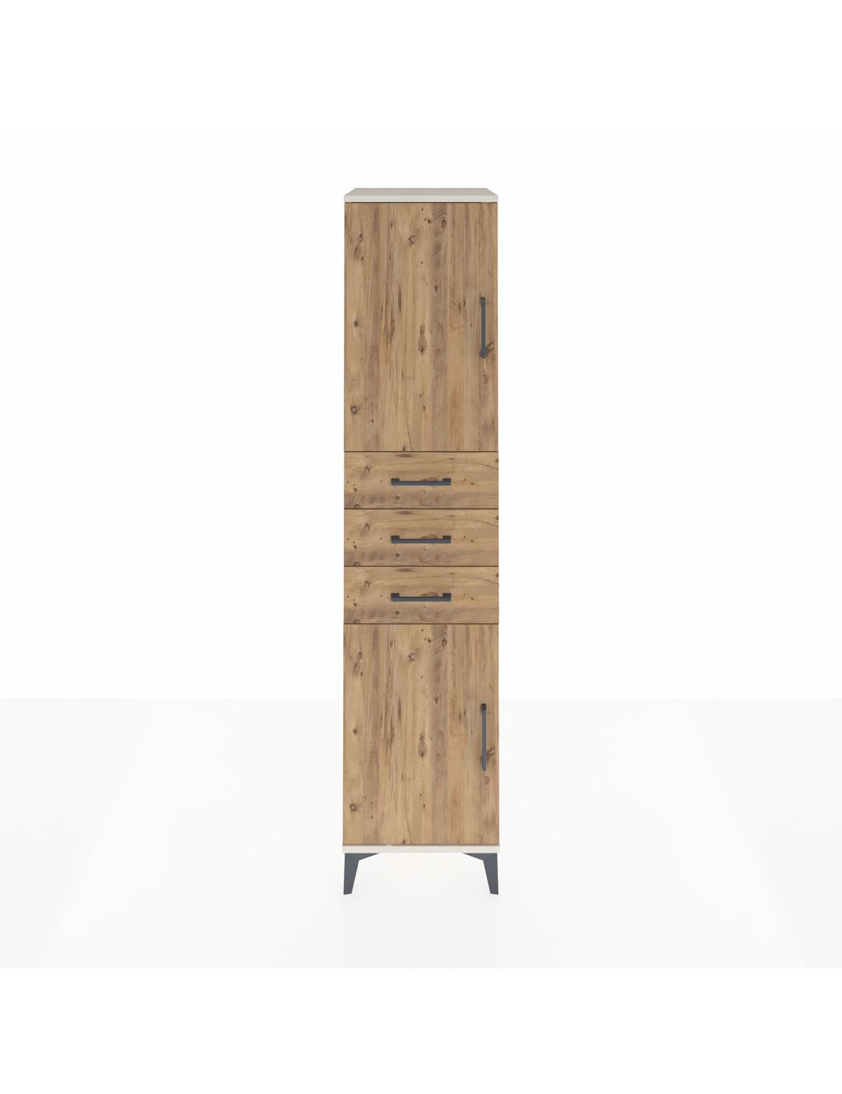 Hyperion Dolap 3 Raflı 3 Çekmeceli 2 Kapaklı 44x44x195 Aytaşı-Çam