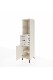 Hyperion Dolap 3 Raflı 3 Çekmeceli Tek Kapaklı 44x44x195 Aytaşı-Aytaşı