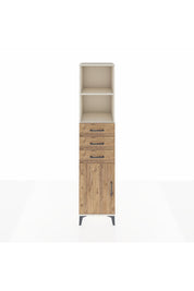 Hyperion Dolap 3 Raflı 3 Çekmeceli Tek Kapaklı 44x44x195 Aytaşı-Çam