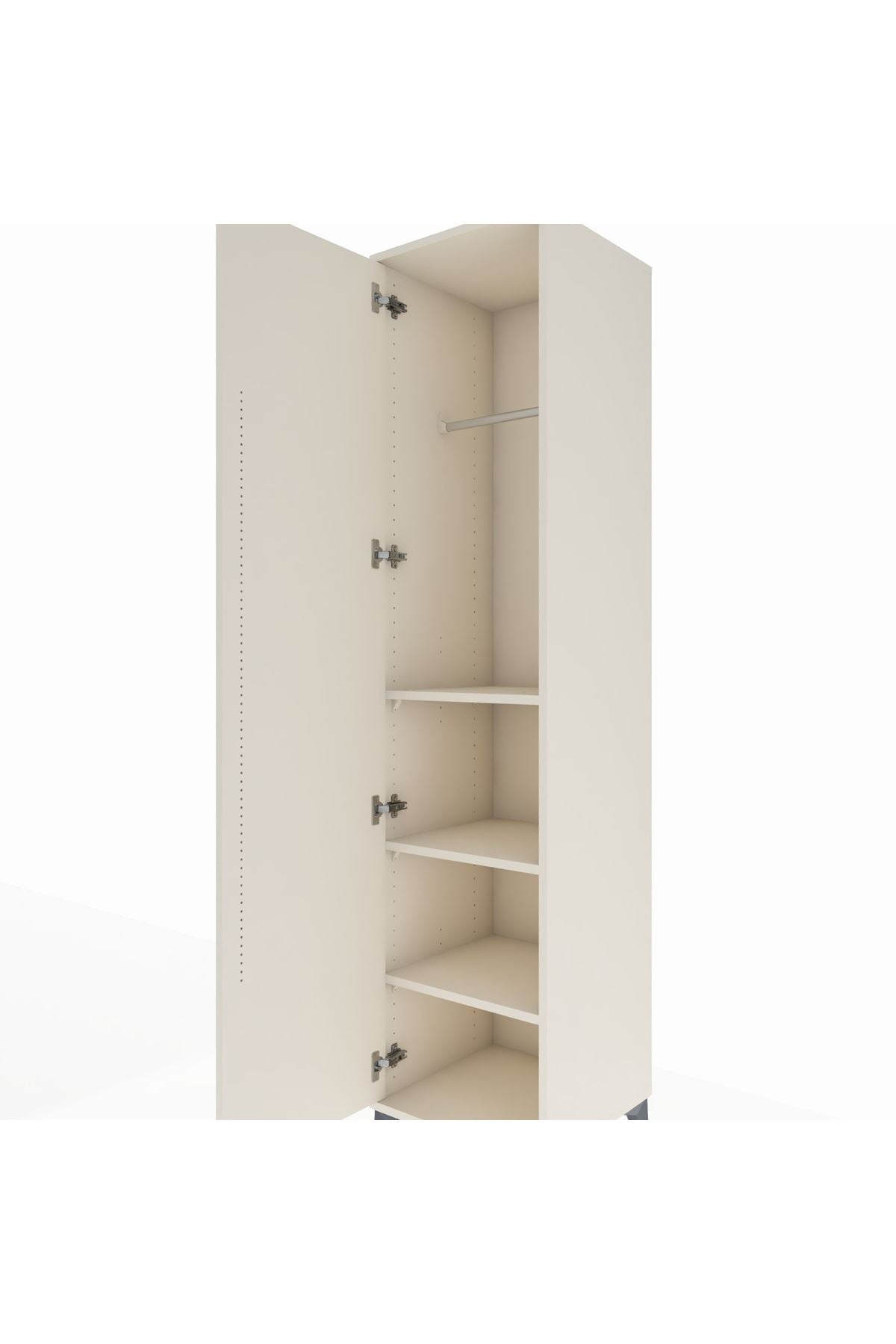 Hyperion Dolap 3 Raflı Tek Kapaklı Tek Askılı 44x44x195 Aytaşı-Aytaşı
