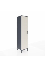 Hyperion Dolap 3 Raflı Tek Kapaklı Tek Askılı 44x44x195 Antrasit-Aytaşı