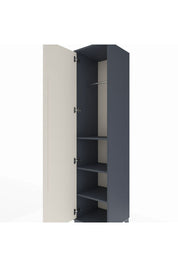 Hyperion Dolap 3 Raflı Tek Kapaklı Tek Askılı 44x44x195 Antrasit-Aytaşı