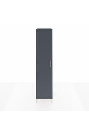 Hyperion Dolap 3 Raflı Tek Kapaklı Tek Askılı 44x44x195 Antrasit-Antrasit