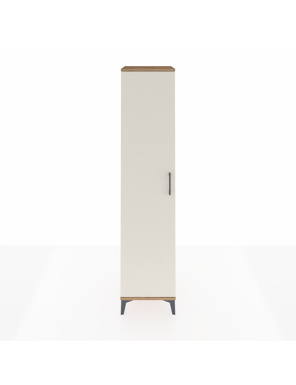 Hyperion Dolap 3 Raflı Tek Kapaklı Tek Askılı 44x44x195 Çam-Aytaşı