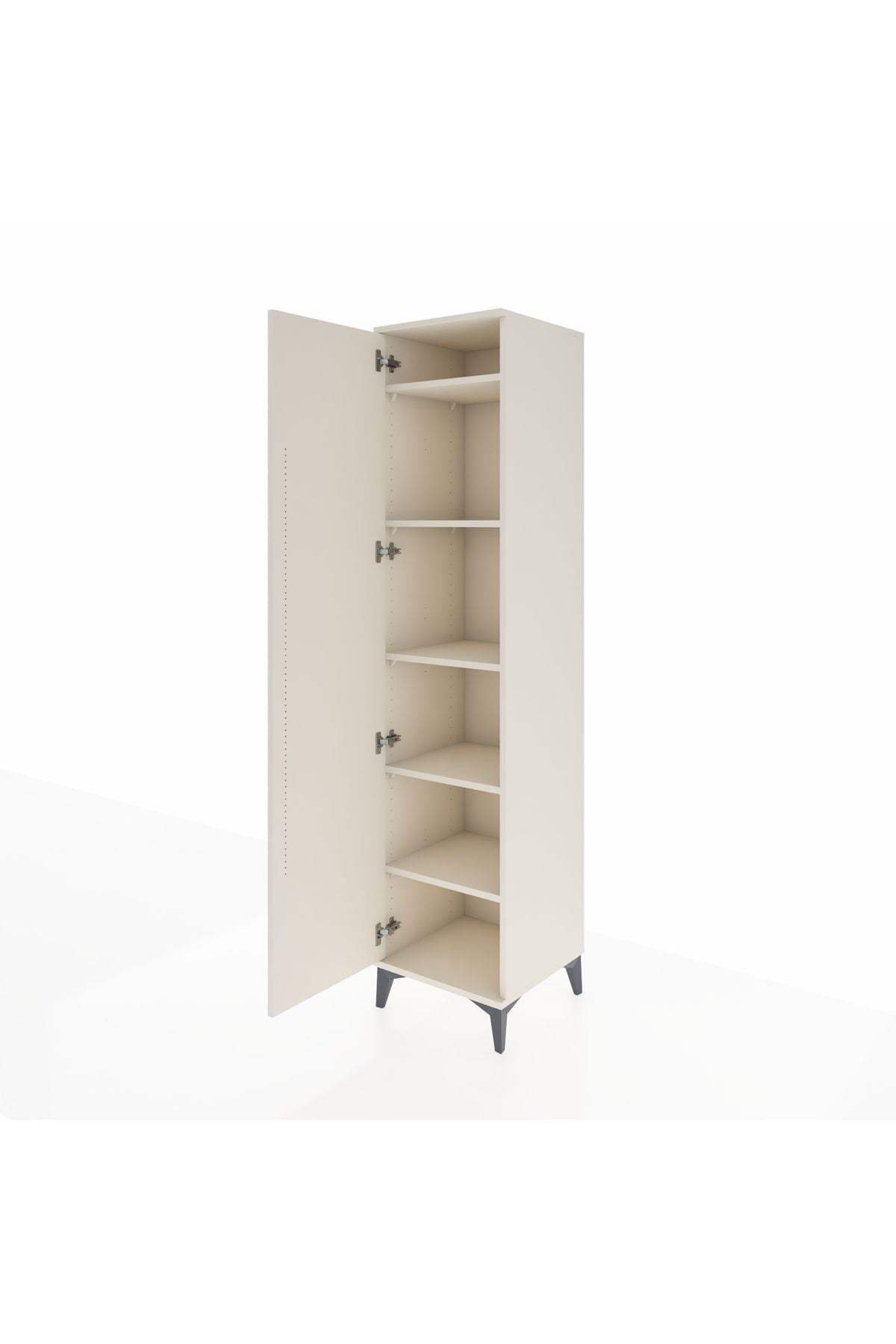 Hyperion Dolap 5 Raflı Tek Kapaklı 44x44x195 Aytaşı-Aytaşı