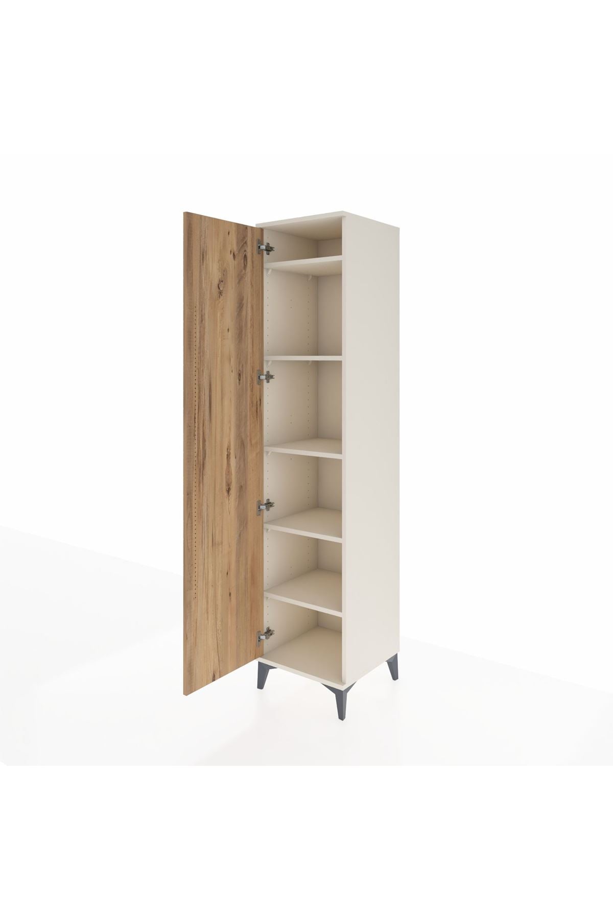 Hyperion Dolap 5 Raflı Tek Kapaklı 44x44x195 Aytaşı-Çam