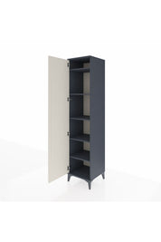 Hyperion Dolap 5 Raflı Tek Kapaklı 44x44x195 Antrasit-Aytaşı