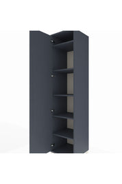 Hyperion Dolap 5 Raflı Tek Kapaklı 44x44x195 Antrasit-Antrasit