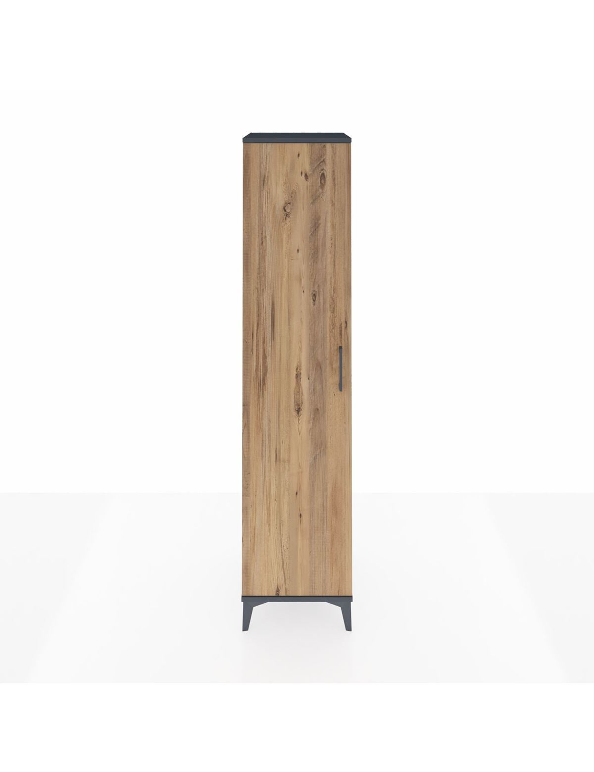 Hyperion Dolap 5 Raflı Tek Kapaklı 44x44x195 Antrasit-Çam