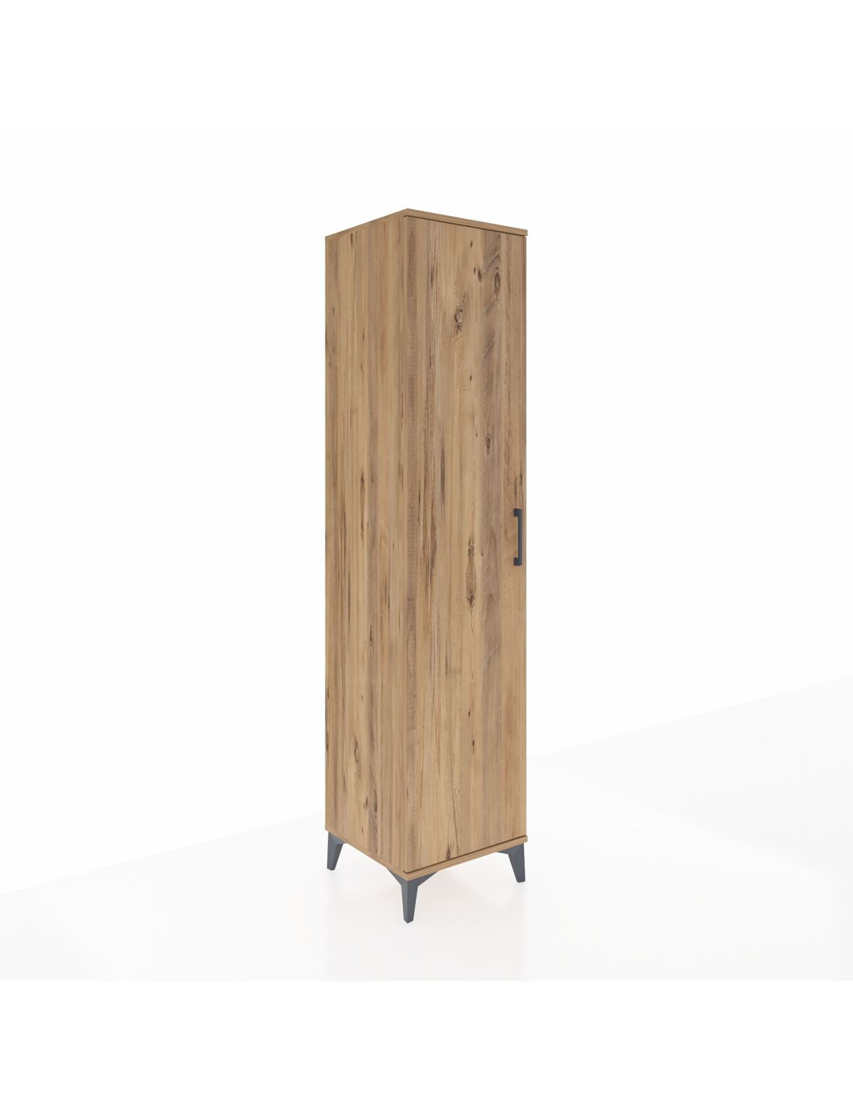 Hyperion Dolap 5 Raflı Tek Kapaklı 44x44x195 Çam-Çam