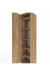 Hyperion Dolap 5 Raflı Tek Kapaklı 44x44x195 Çam-Çam