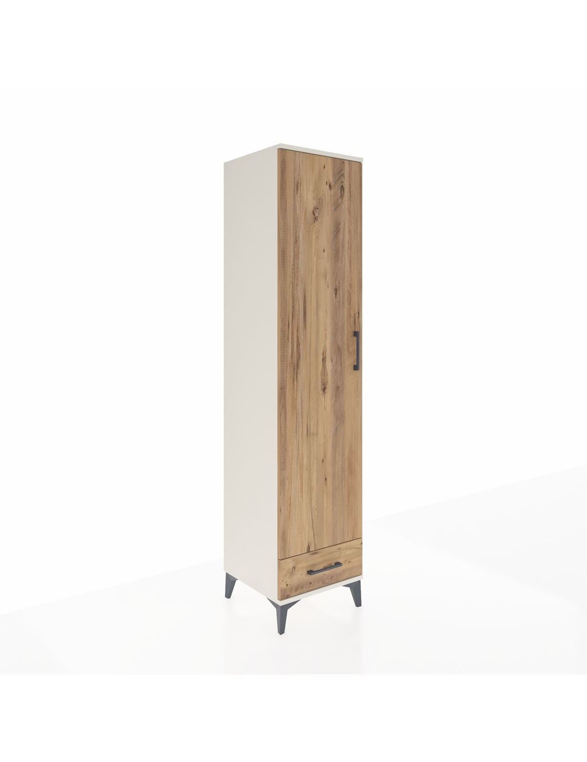 Hyperion Dolap 3 Raflı Tek Çekmeceli Tek Askılı 44x44x195 Aytaşı-Çam