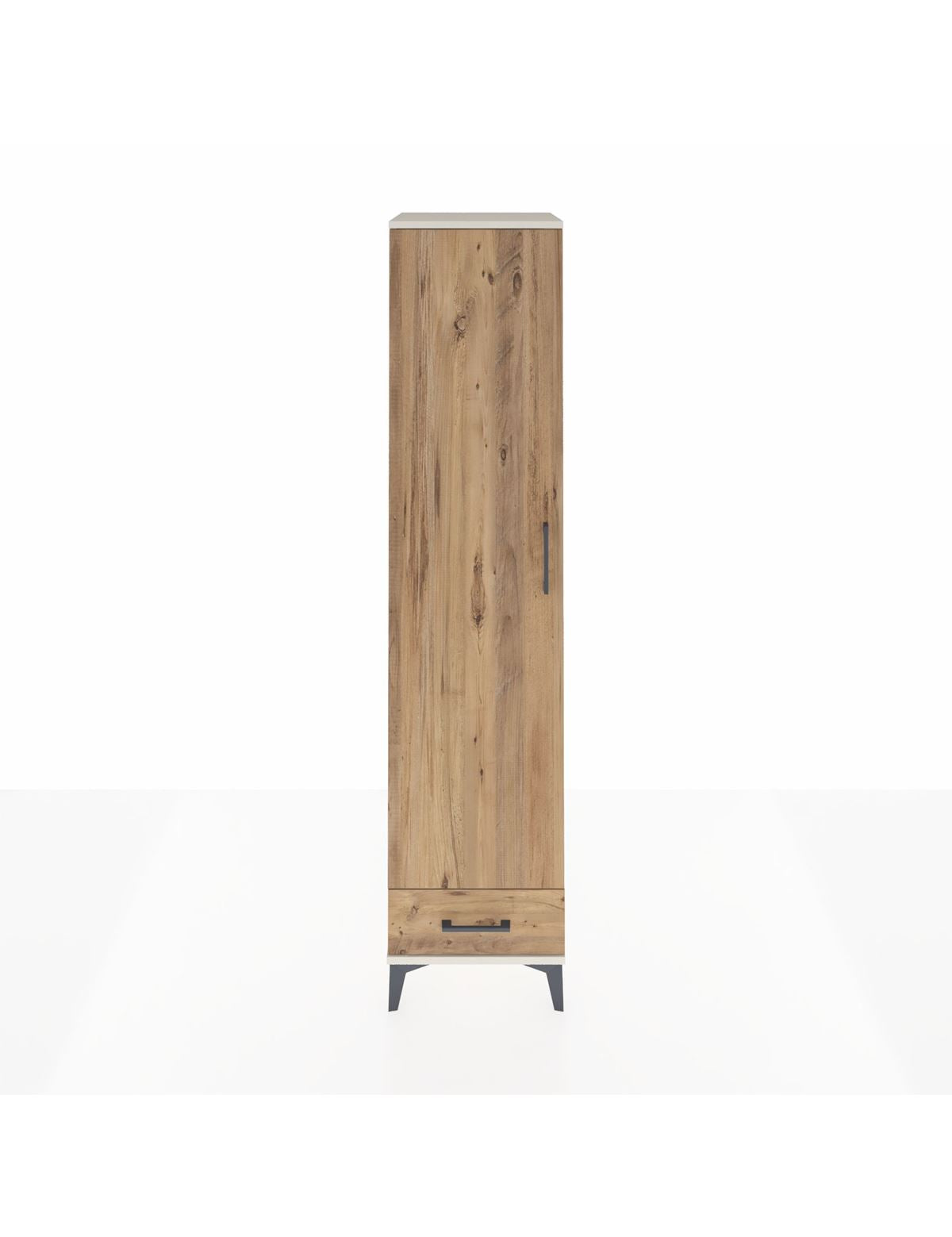 Hyperion Dolap 3 Raflı Tek Çekmeceli Tek Askılı 44x44x195 Aytaşı-Çam