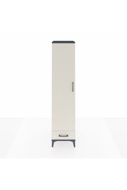 Hyperion Dolap 3 Raflı Tek Çekmeceli Tek Askılı 44x44x195 Antrasit-Aytaşı