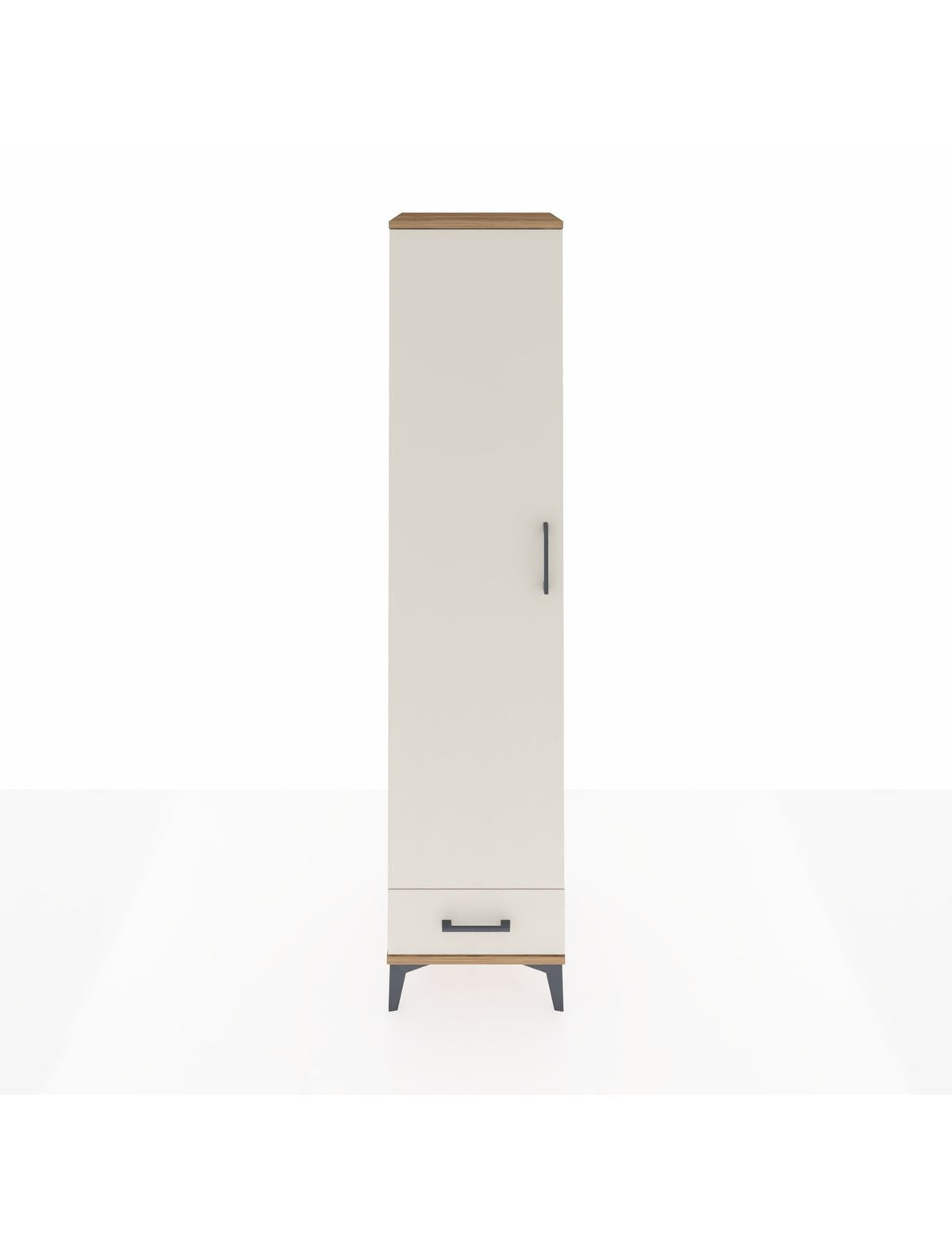 Hyperion Dolap 3 Raflı Tek Çekmeceli Tek Askılı 44x44x195 Çam-Aytaşı