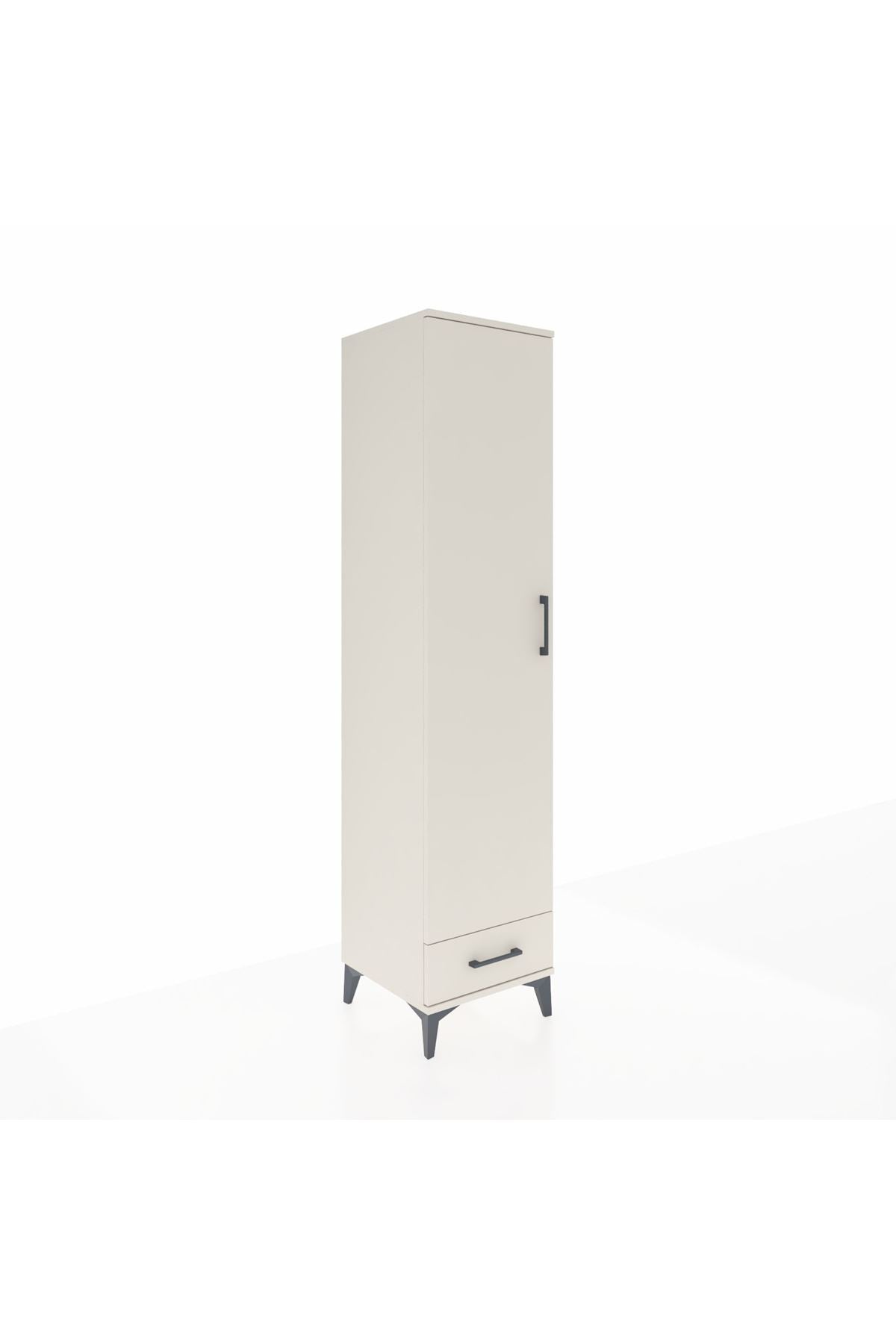 Hyperion Dolap 5 Raflı Tek Çekmeceli Tek Kapaklı 44x44x195 Aytaşı-Aytaşı