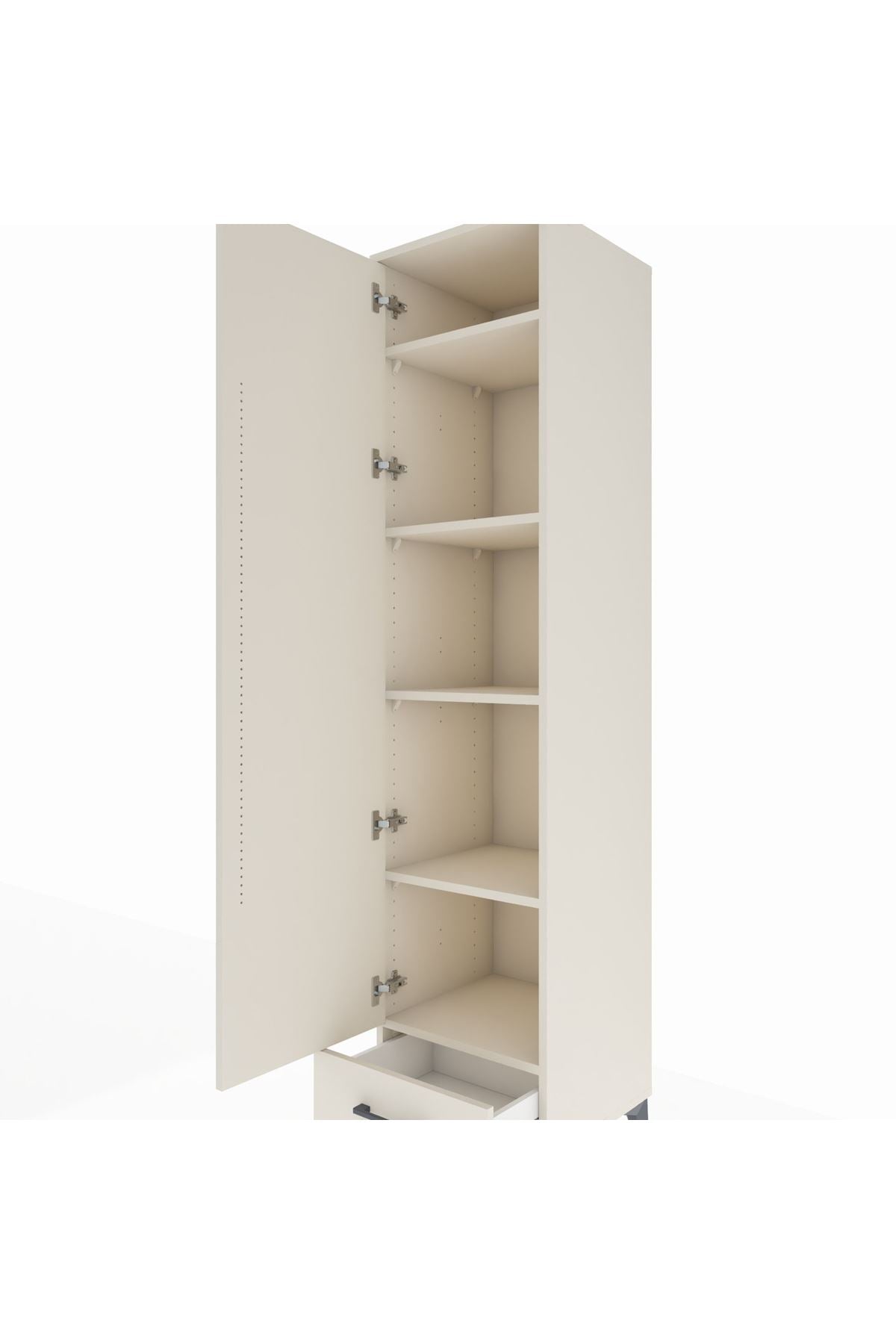 Hyperion Dolap 5 Raflı Tek Çekmeceli Tek Kapaklı 44x44x195 Aytaşı-Aytaşı