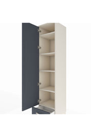 Hyperion Dolap 5 Raflı Tek Çekmeceli Tek Kapaklı 44x44x195 Aytaşı-Antrasit