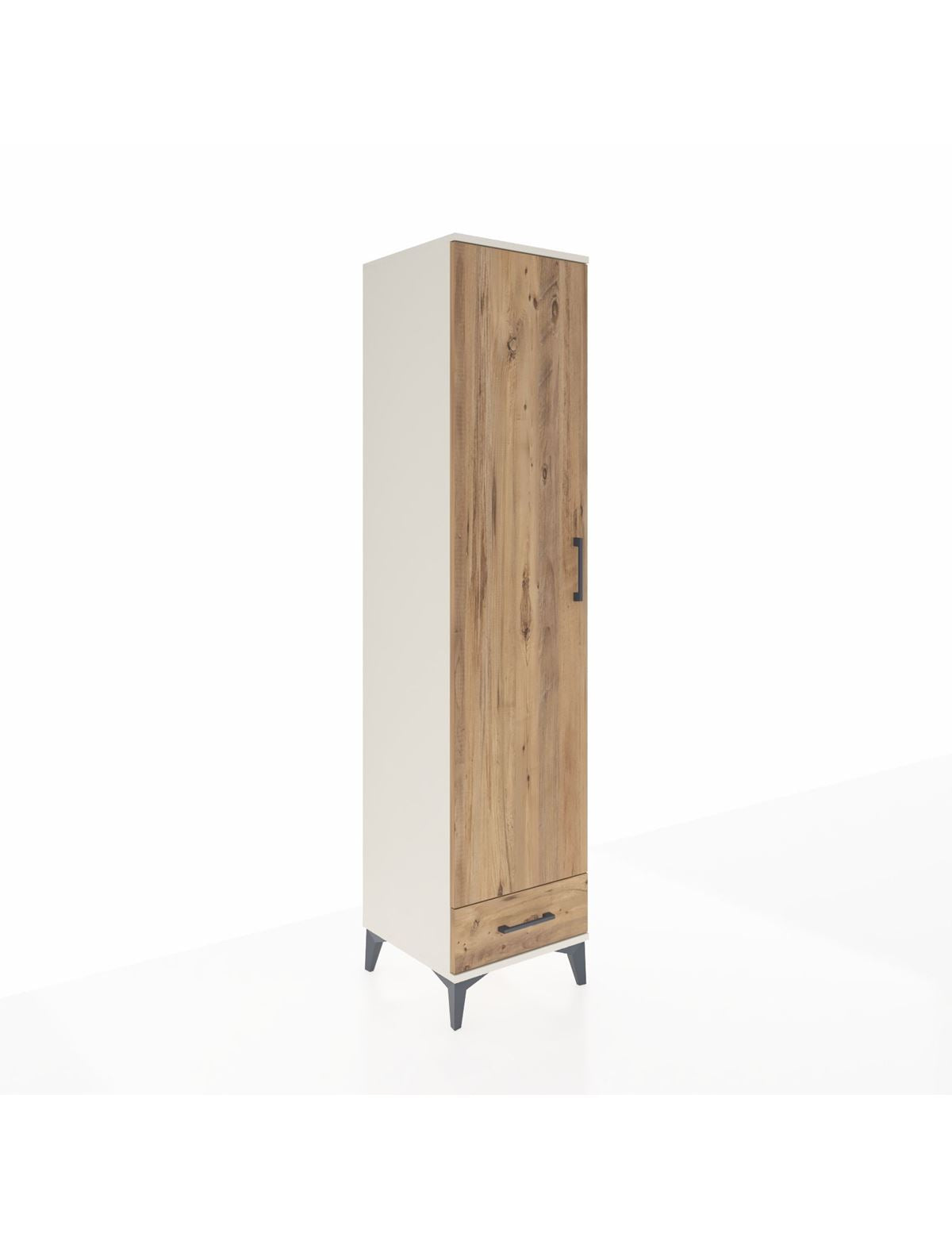 Hyperion Dolap 5 Raflı Tek Çekmeceli Tek Kapaklı 44x44x195 Aytaşı-Çam