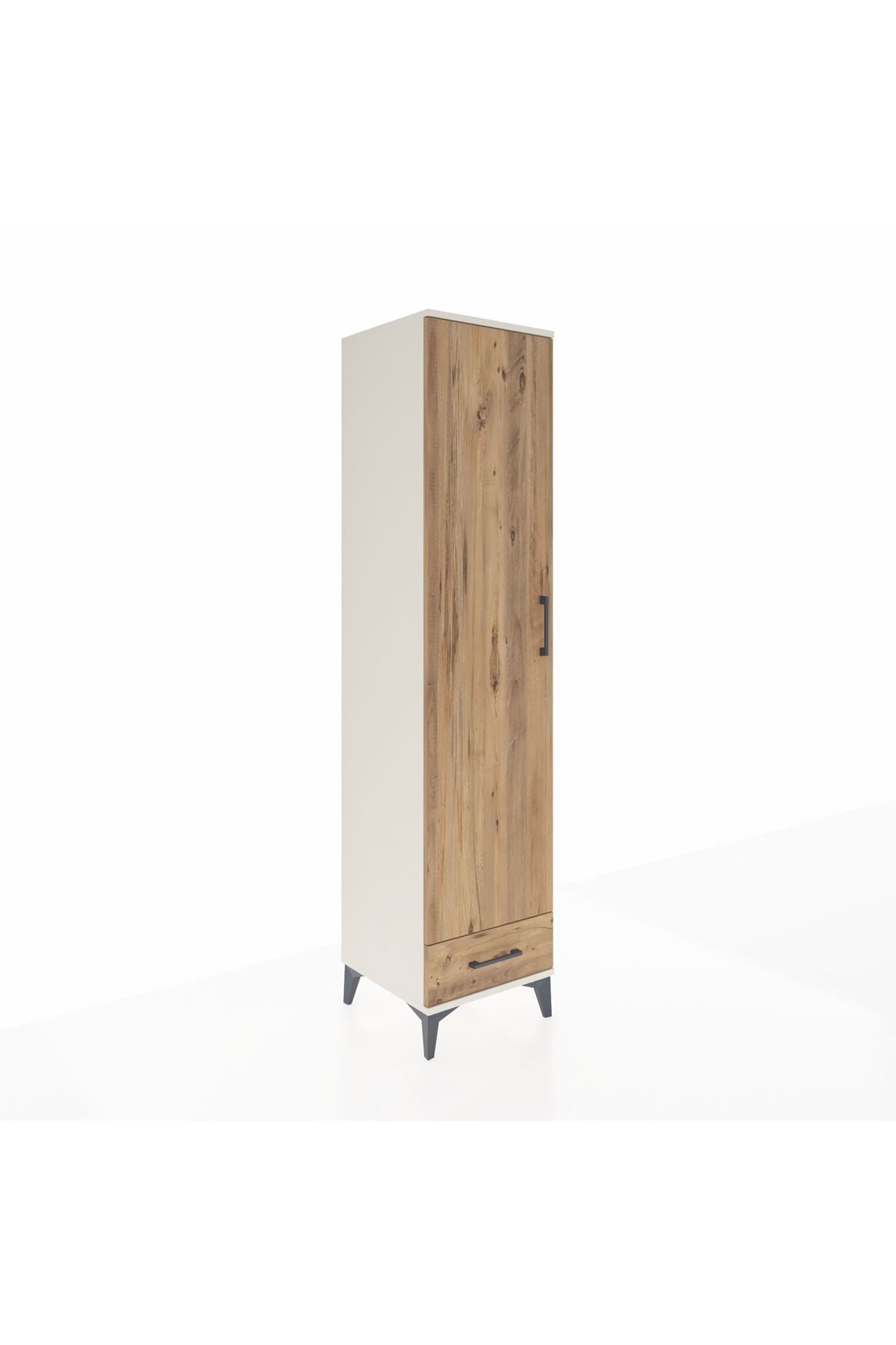 Hyperion Dolap 5 Raflı Tek Çekmeceli Tek Kapaklı 44x44x195 Aytaşı-Çam