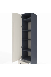 Hyperion Dolap 5 Raflı Tek Çekmeceli Tek Kapaklı 44x44x195 Antrasit-Aytaşı