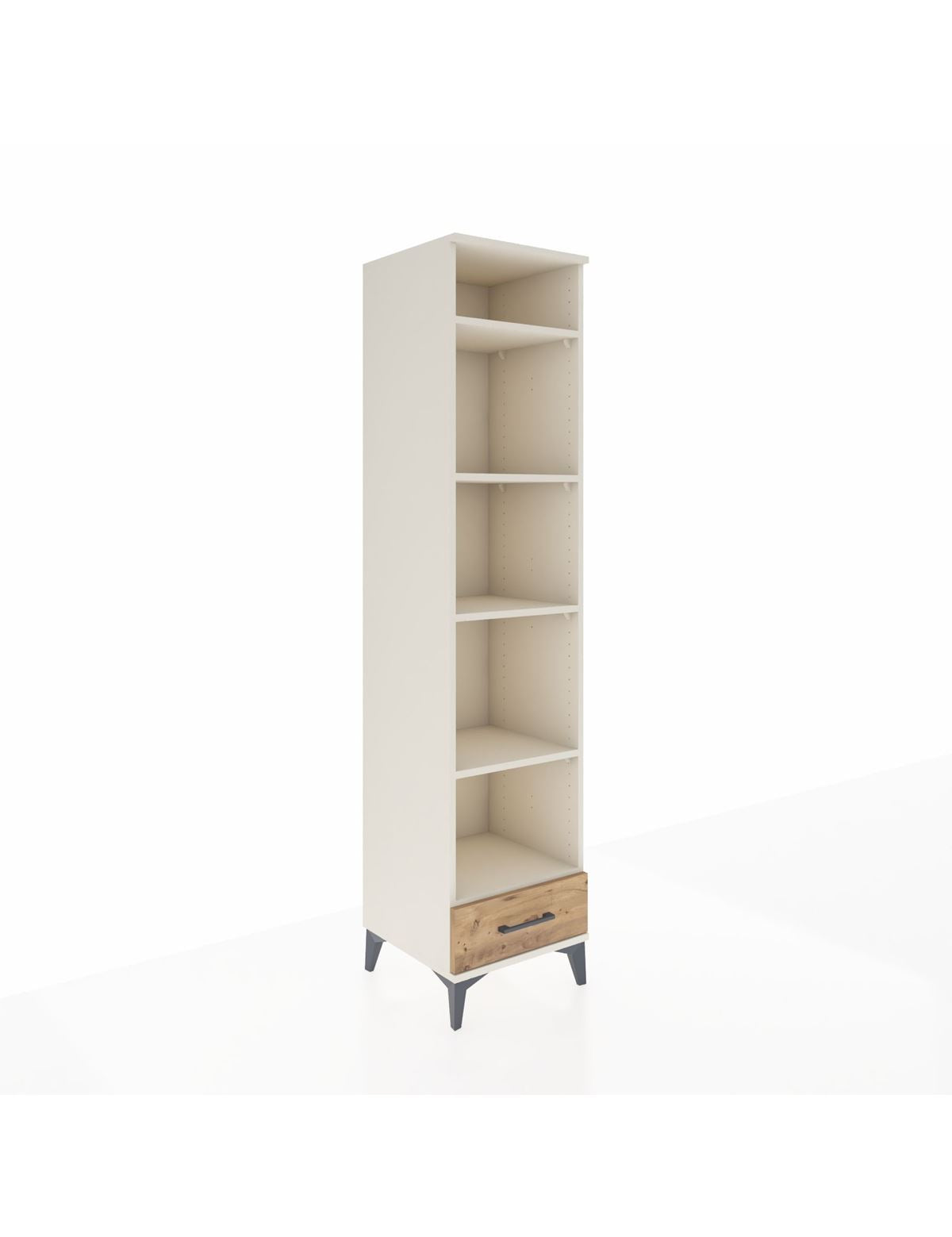 Hyperion Dolap 5 Raflı Tek Çekmeceli 44x44x195 Aytaşı-Çam