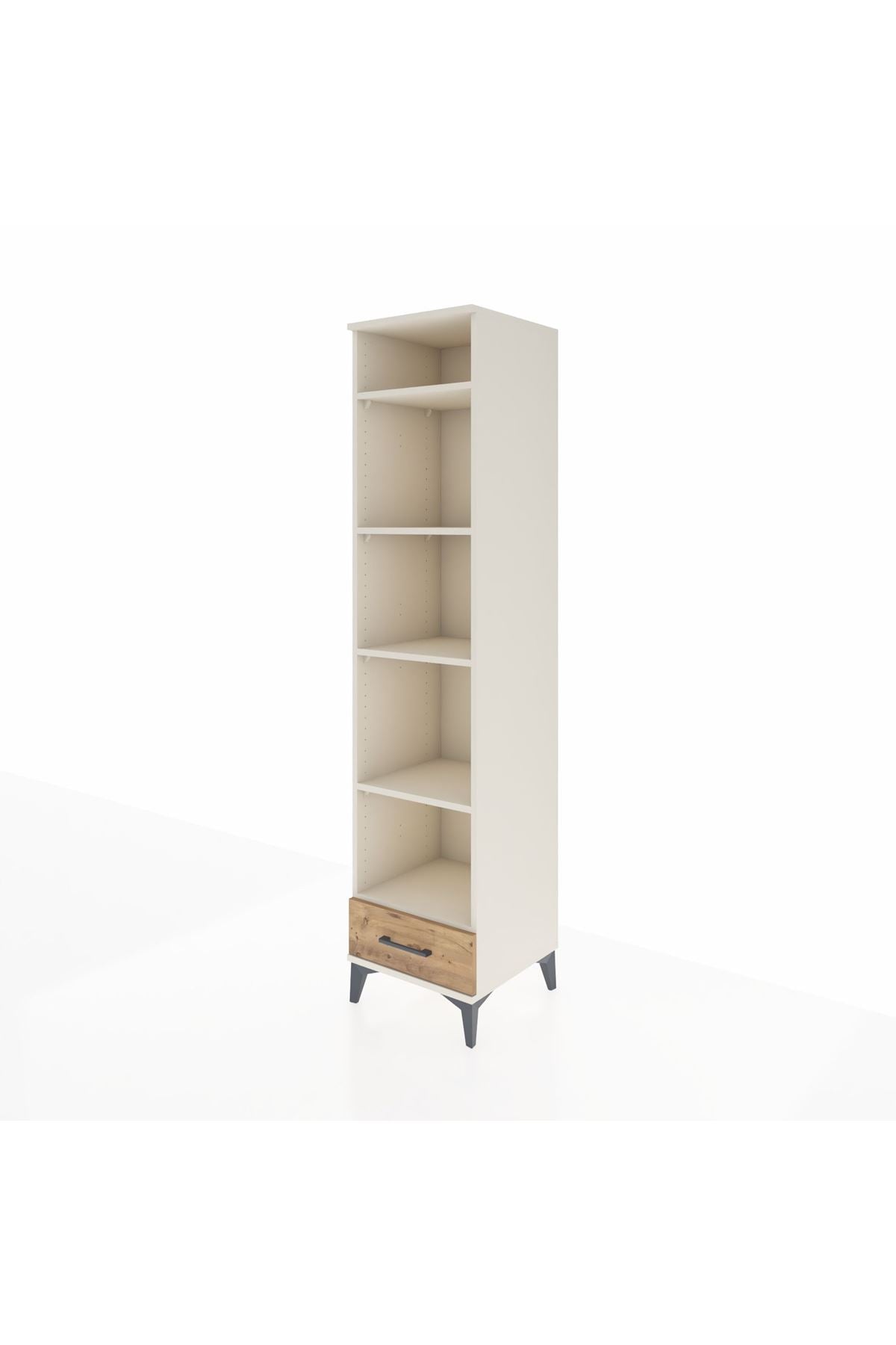 Hyperion Dolap 5 Raflı Tek Çekmeceli 44x44x195 Aytaşı-Çam