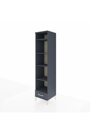 Hyperion Dolap 5 Raflı Tek Çekmeceli 44x44x195 Antrasit-Antrasit