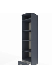 Hyperion Dolap 5 Raflı Tek Çekmeceli 44x44x195 Antrasit-Antrasit