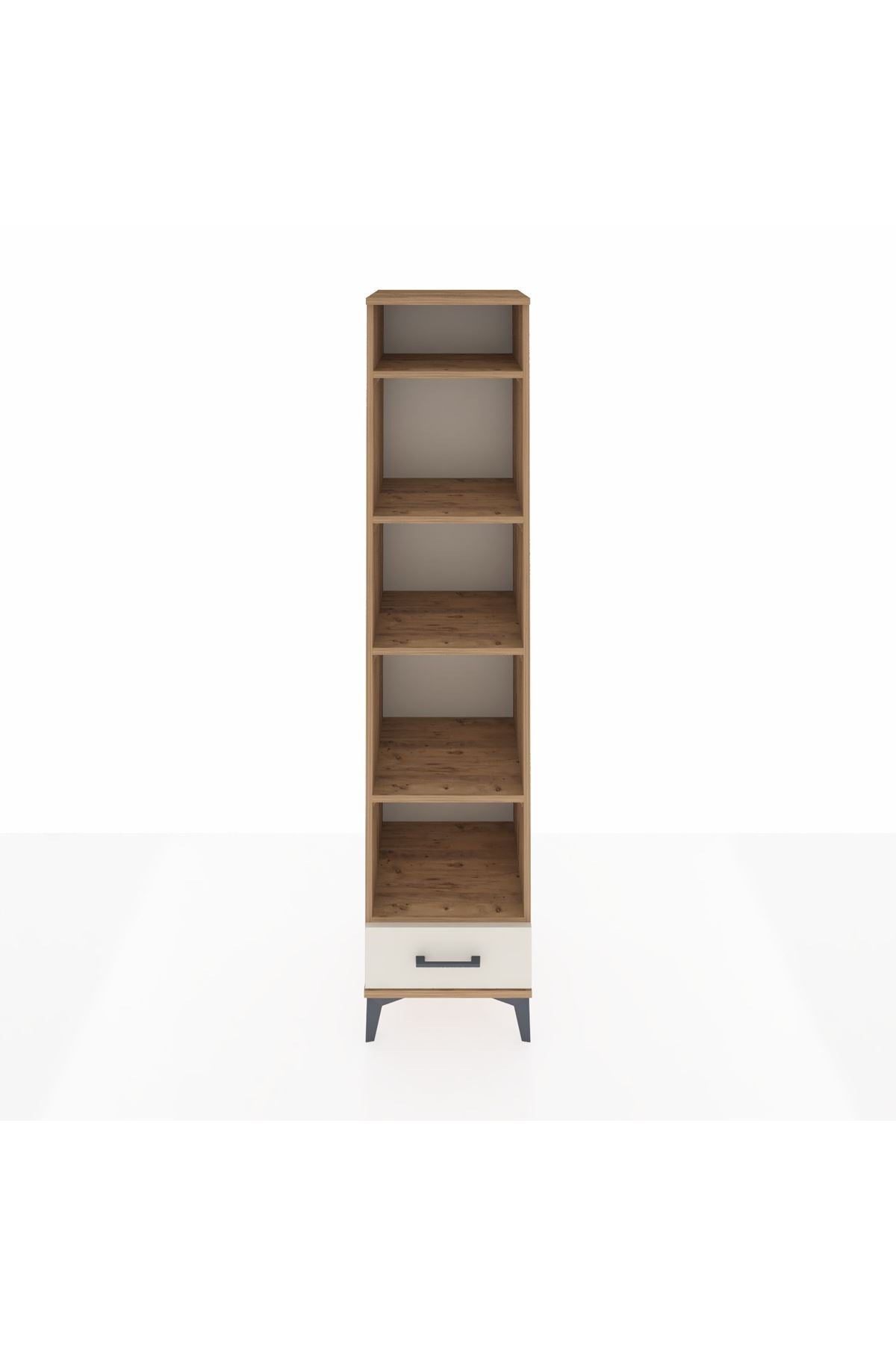 Hyperion Dolap 5 Raflı Tek Çekmeceli 44x44x195 Çam-Aytaşı