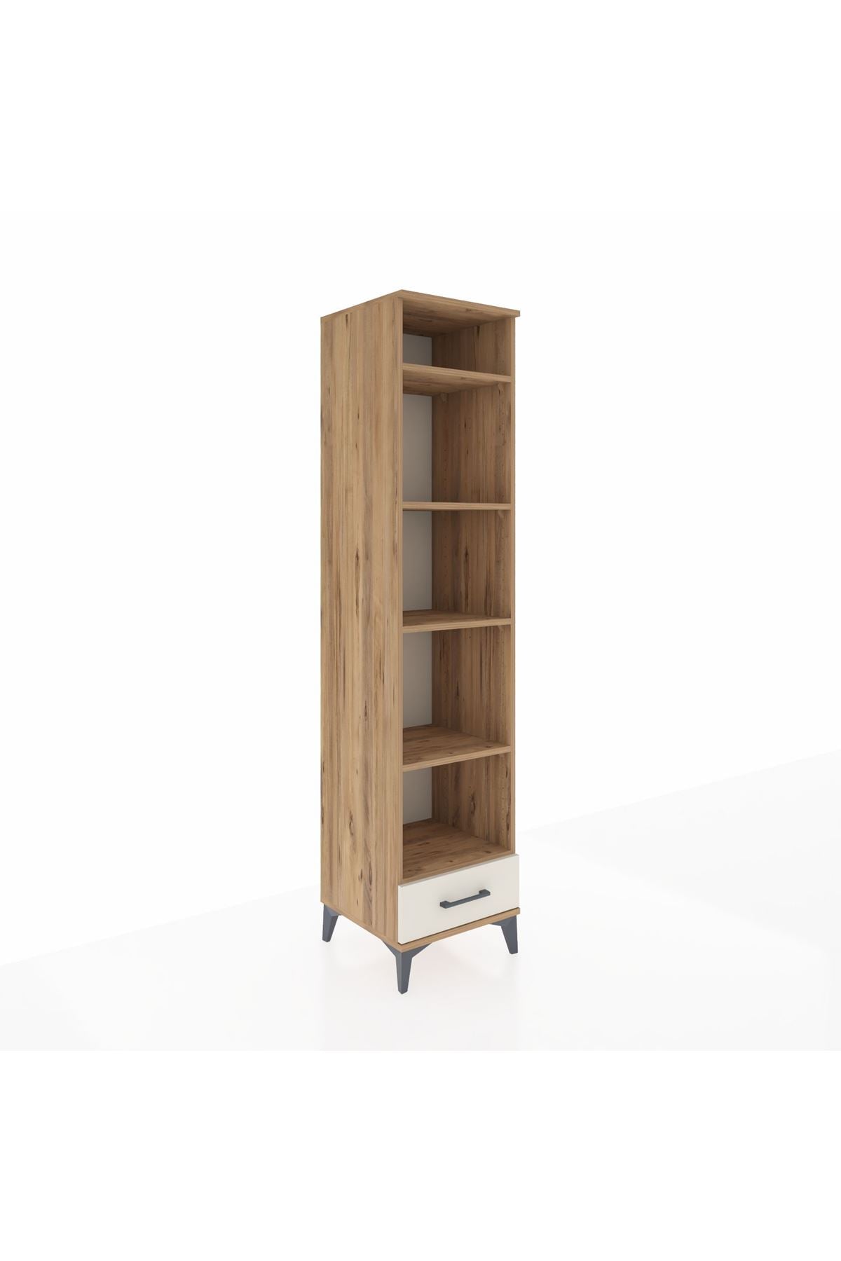 Hyperion Dolap 5 Raflı Tek Çekmeceli 44x44x195 Çam-Aytaşı