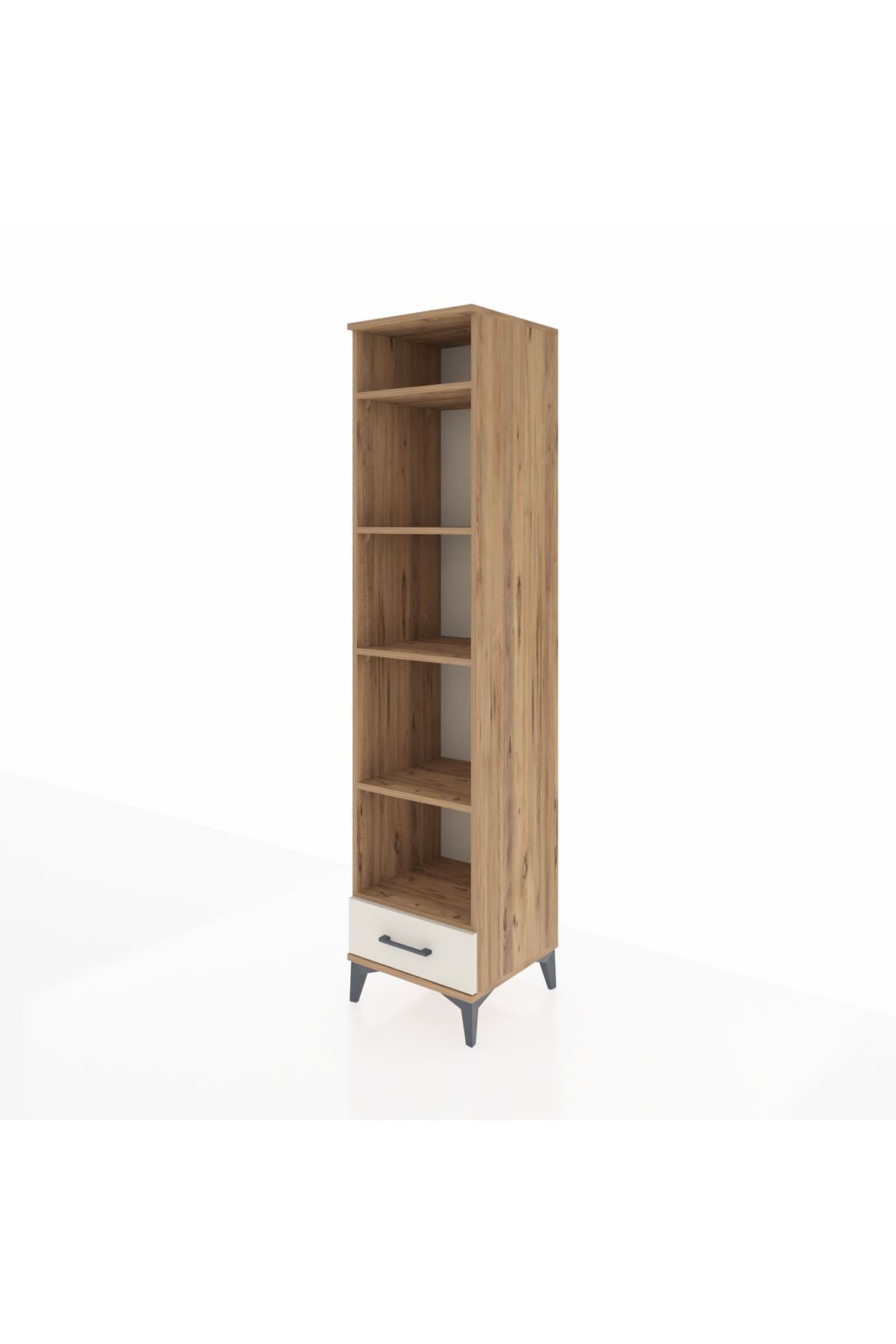 Hyperion Dolap 5 Raflı Tek Çekmeceli 44x44x195 Çam-Aytaşı