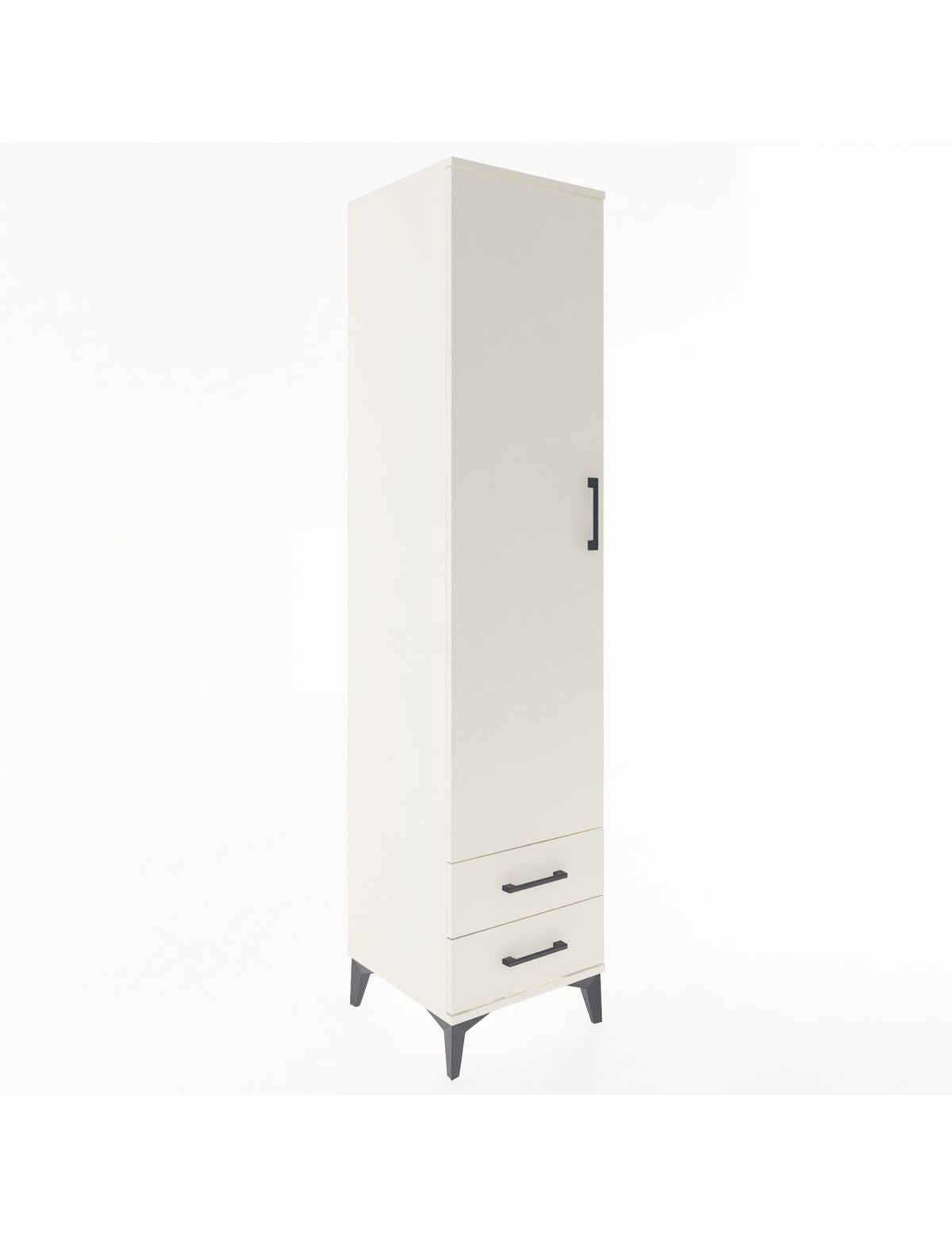 Hyperion Dolap 4 Raflı 2 Çekmeceli Tek Kapaklı 44x44x195 Aytaşı-Aytaşı