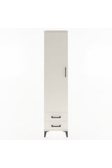 Hyperion Dolap 4 Raflı 2 Çekmeceli Tek Kapaklı 44x44x195