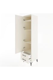 Hyperion Dolap 4 Raflı 2 Çekmeceli Tek Kapaklı 44x44x195 Aytaşı-Aytaşı