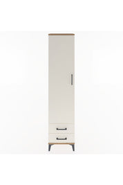 Hyperion Dolap 4 Raflı 2 Çekmeceli Tek Kapaklı 44x44x195 Çam-Aytaşı