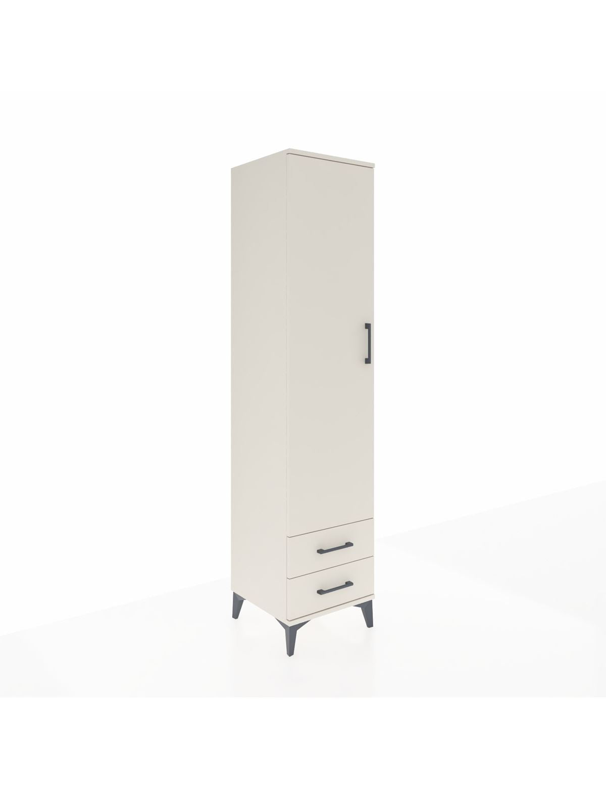 Hyperion Dolap 2 Raflı 2 Çekmeceli Tek Askılı 44x44x195 Aytaşı-Aytaşı