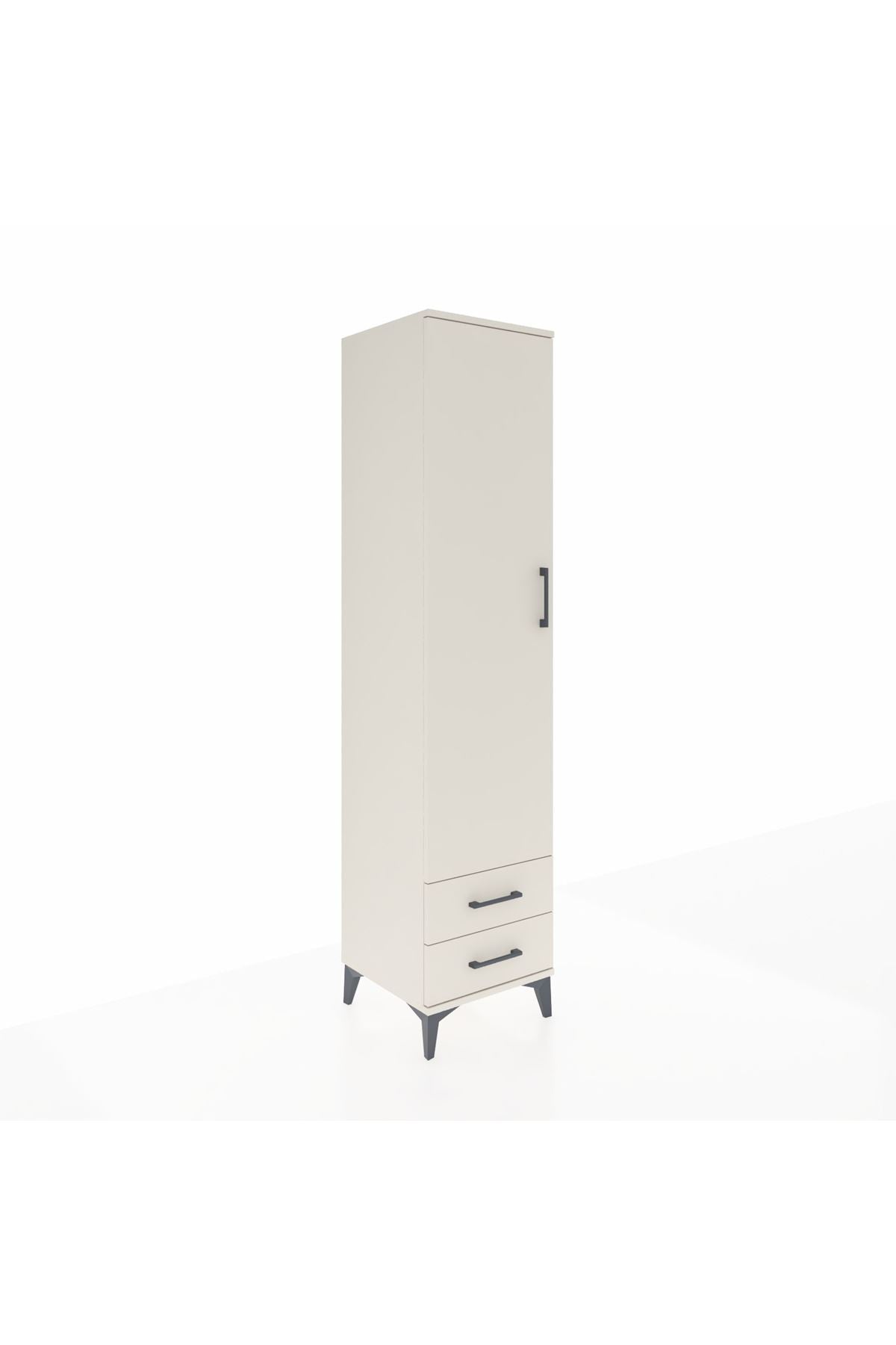 Hyperion Dolap 2 Raflı 2 Çekmeceli Tek Askılı 44x44x195 Aytaşı-Aytaşı