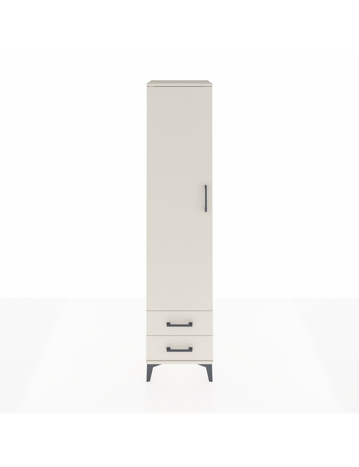 Hyperion Dolap 2 Raflı 2 Çekmeceli Tek Askılı 44x44x195 Aytaşı-Aytaşı