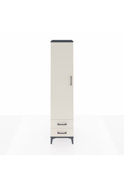 Hyperion Dolap 2 Raflı 2 Çekmeceli Tek Askılı 44x44x195 Antrasit-Aytaşı