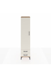 Hyperion Dolap 2 Raflı 2 Çekmeceli Tek Askılı 44x44x195 Çam-Aytaşı