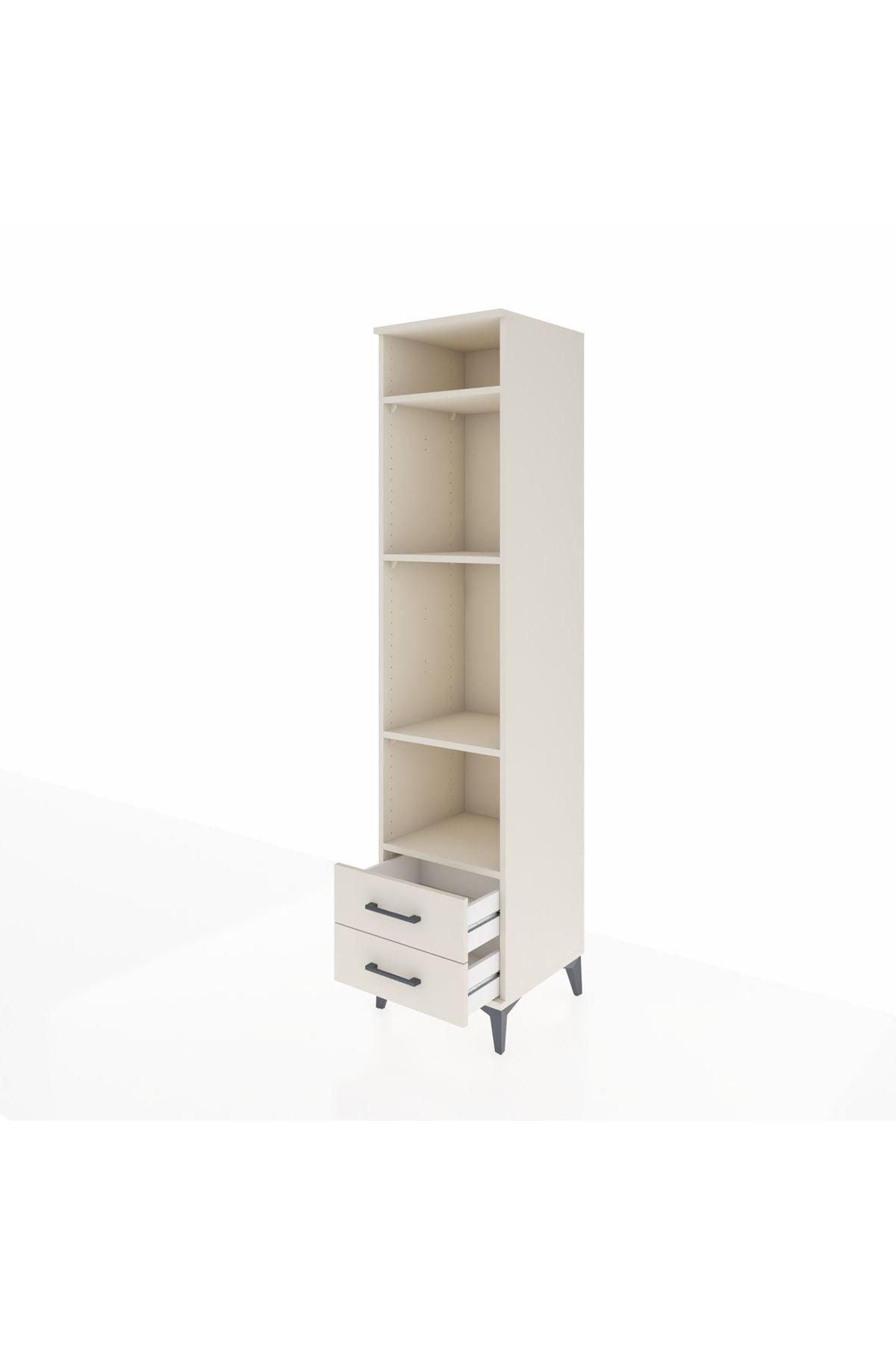 Hyperion Dolap 4 Raflı 2 Çekmeceli 44x44x195 Aytaşı-Aytaşı