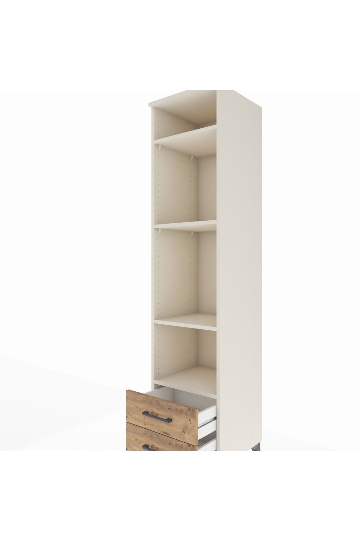 Hyperion Dolap 4 Raflı 2 Çekmeceli 44x44x195 Aytaşı-Çam