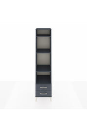 Hyperion Dolap 4 Raflı 2 Çekmeceli 44x44x195 Antrasit-Antrasit