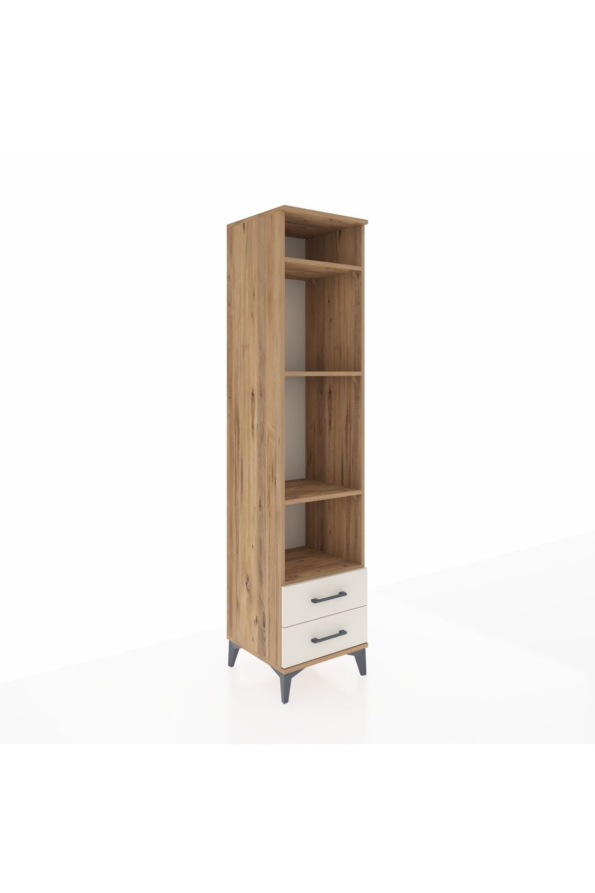 Hyperion Dolap 4 Raflı 2 Çekmeceli 44x44x195 Çam-Aytaşı