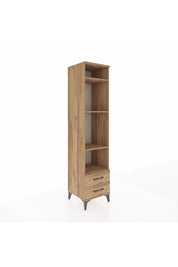 Hyperion Dolap 4 Raflı 2 Çekmeceli 44x44x195 Çam-Çam